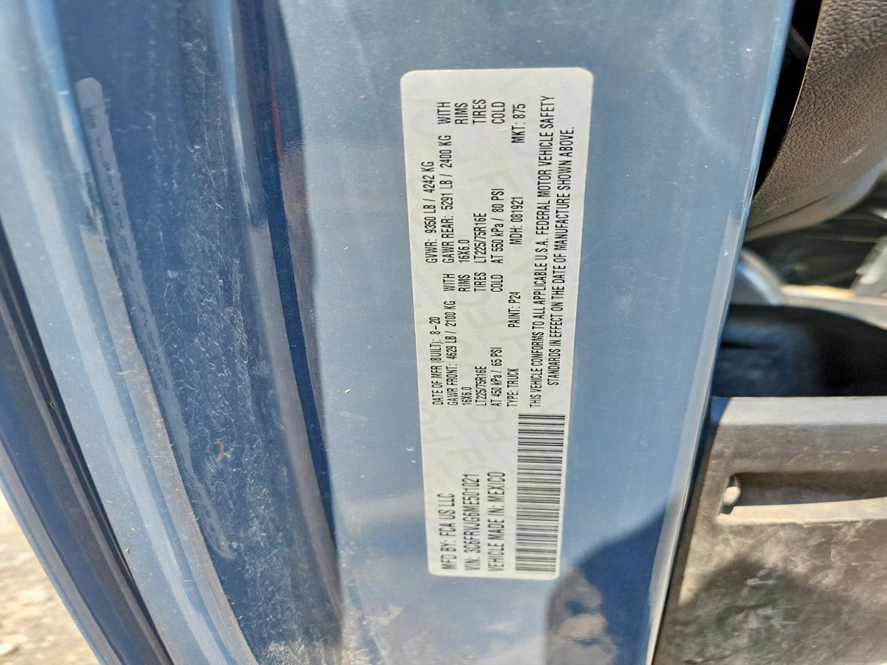 2021 RAM PROMASTER 3500 DELIVERY VAN — Фото 13 из 13