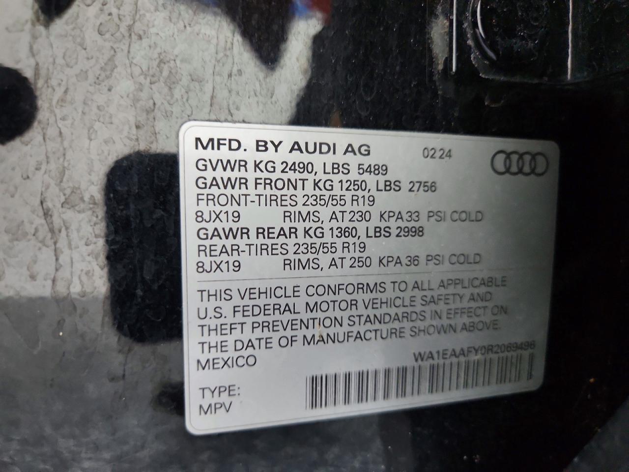 2024 AUDI Q5 PREMIUM PLUS 45 — Фото 13 из 13