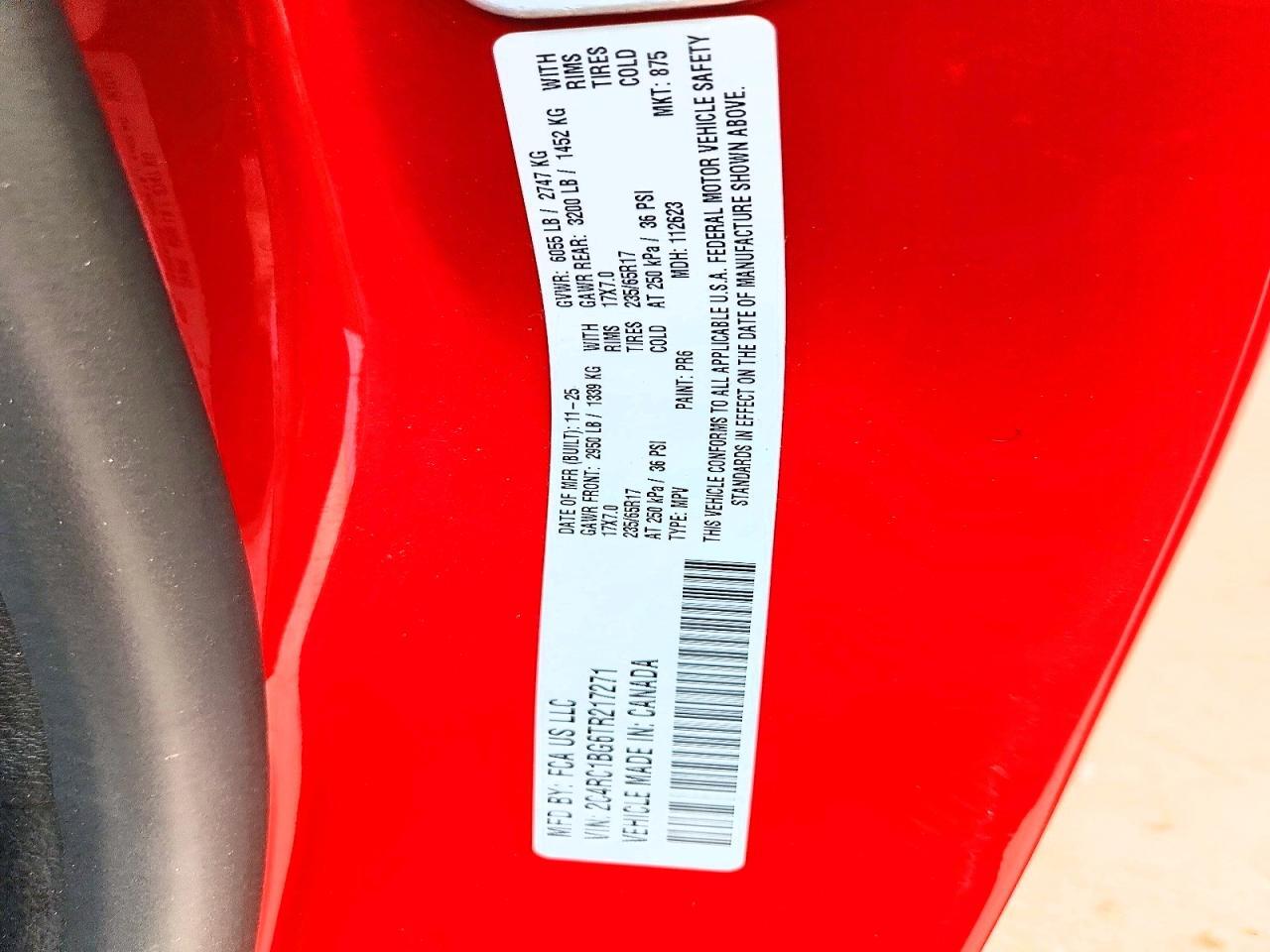 2026 CHRYSLER PACIFICA SELECT — Фото 14 из 14