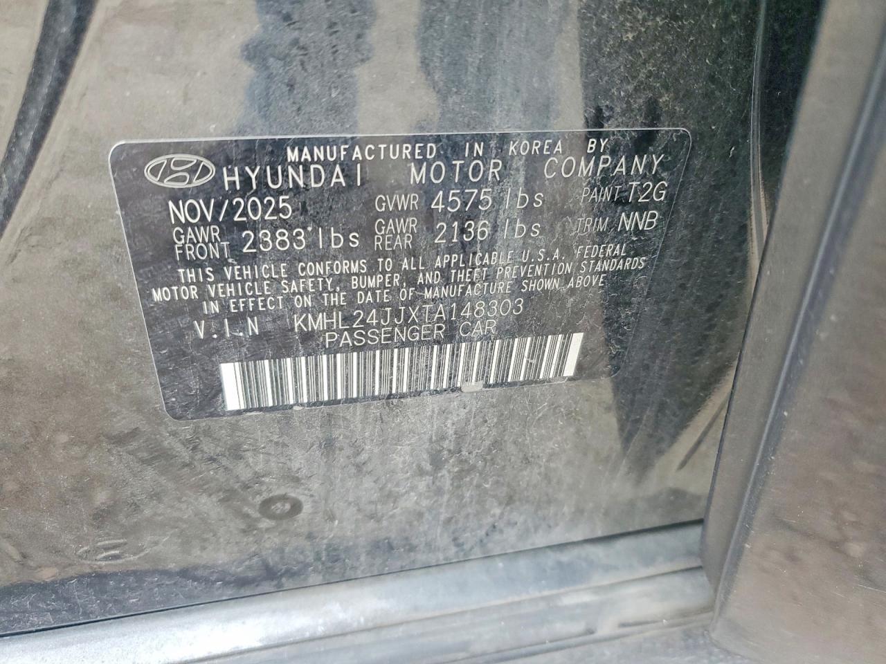 2026 HYUNDAI SONATA HYBRID BLUE — Фото 12 из 12