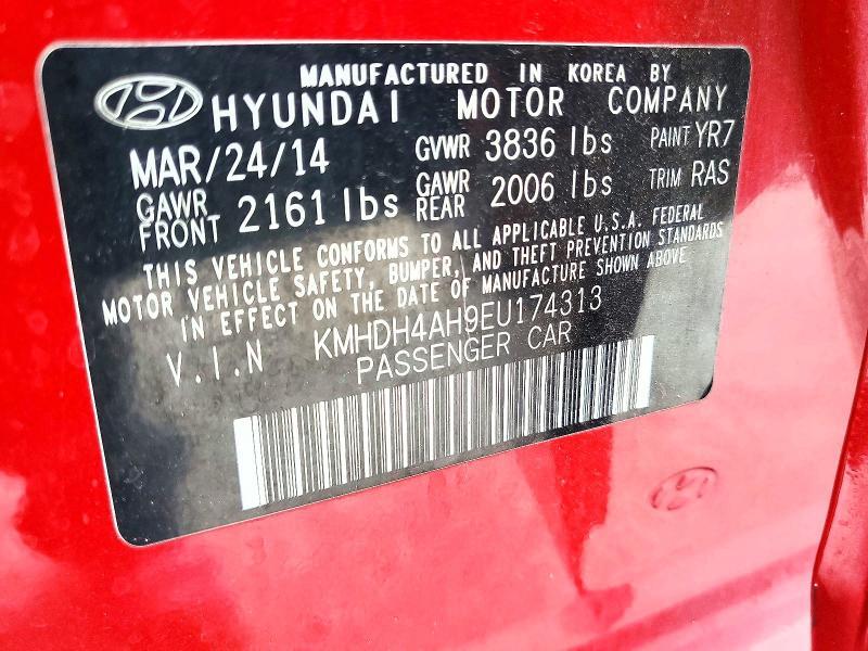 2014 HYUNDAI ELANTRA SPORT — Фото 12 из 12
