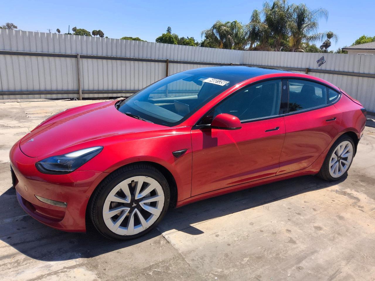 2022 TESLA MODEL 3 5YJ3E1EB2NF305054