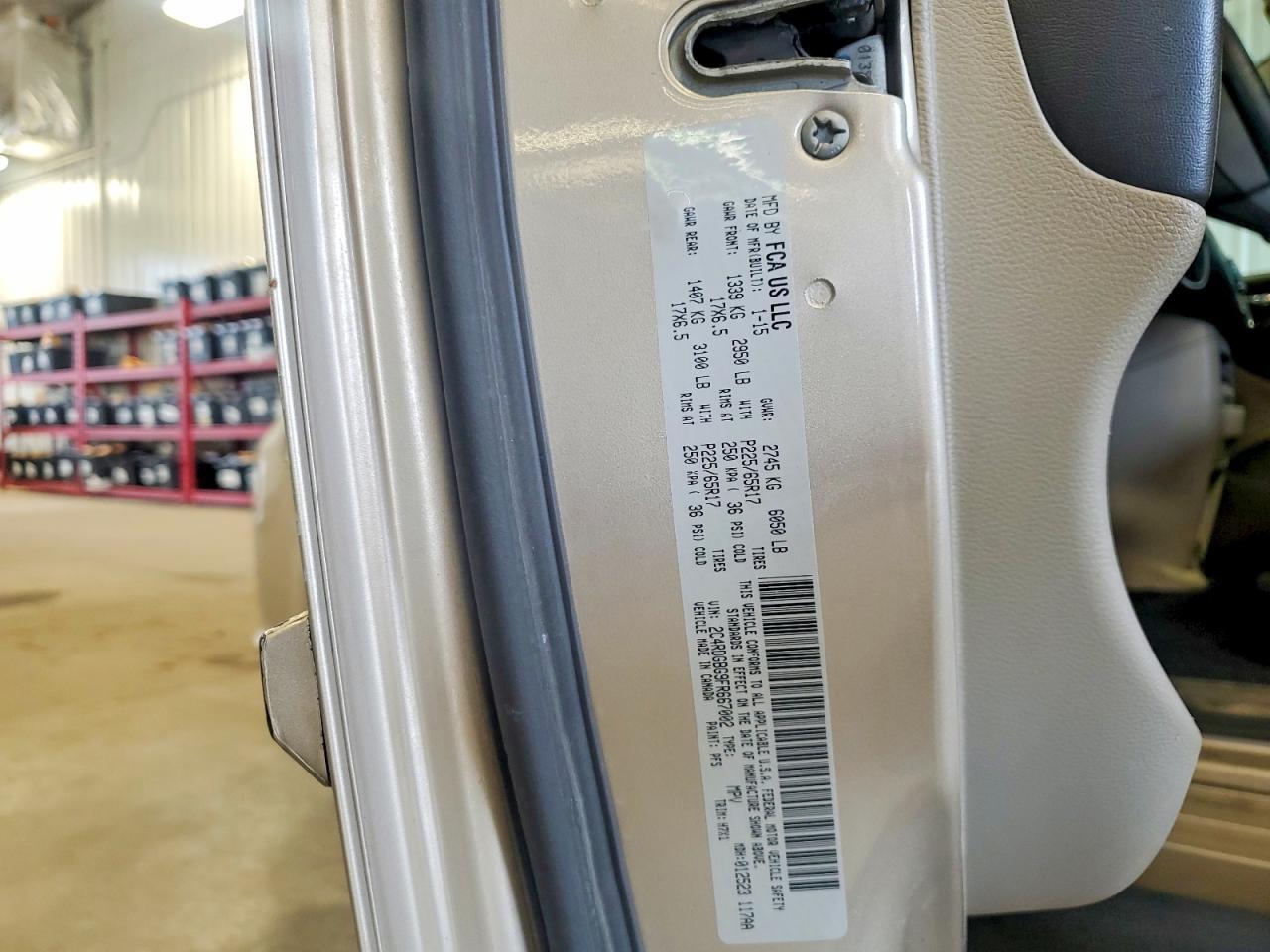2015 DODGE GRAND CARAVAN SE — Фото 13 из 13