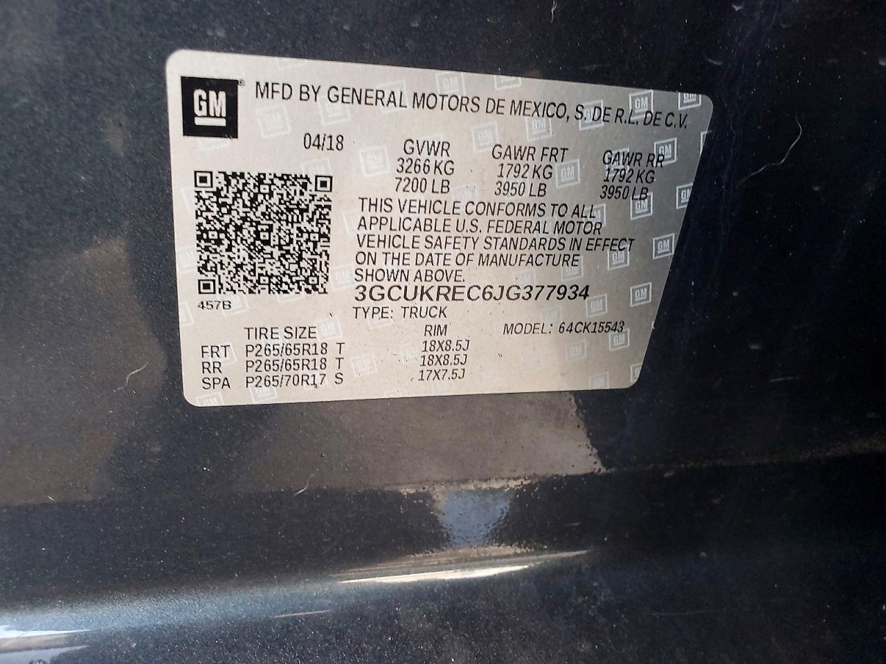 2018 CHEVROLET SILVERADO K1500 LT — Фото 12 из 12