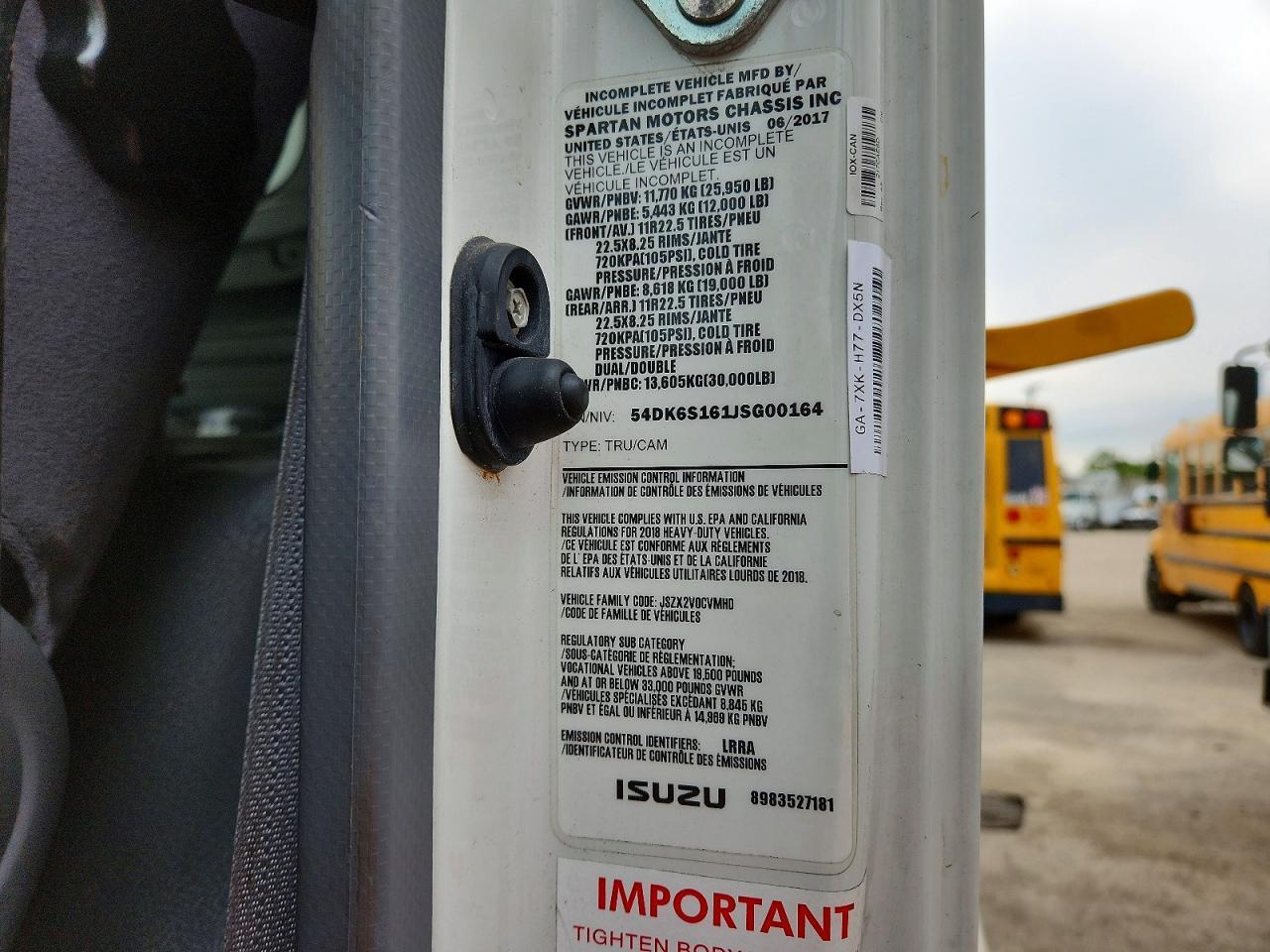 2018 ISUZU FTR REFRIGERATED BOX TRUCK — Фото 12 из 13
