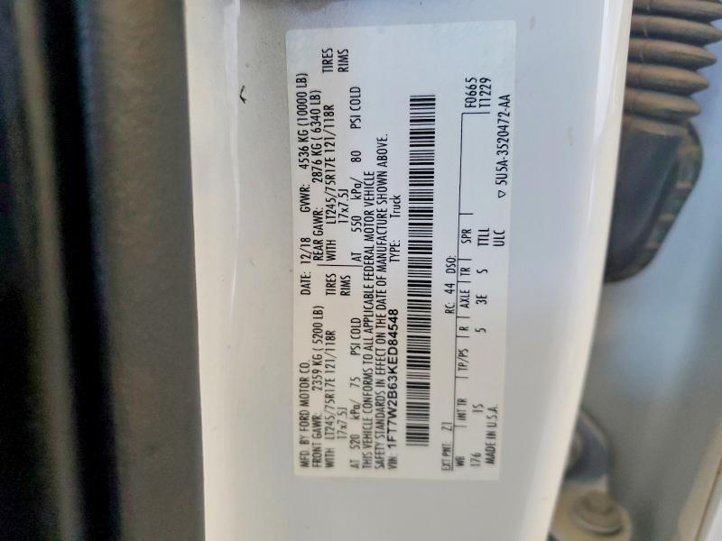 1FT7W2B63KED84548 2019 FORD F250 photo no. 12