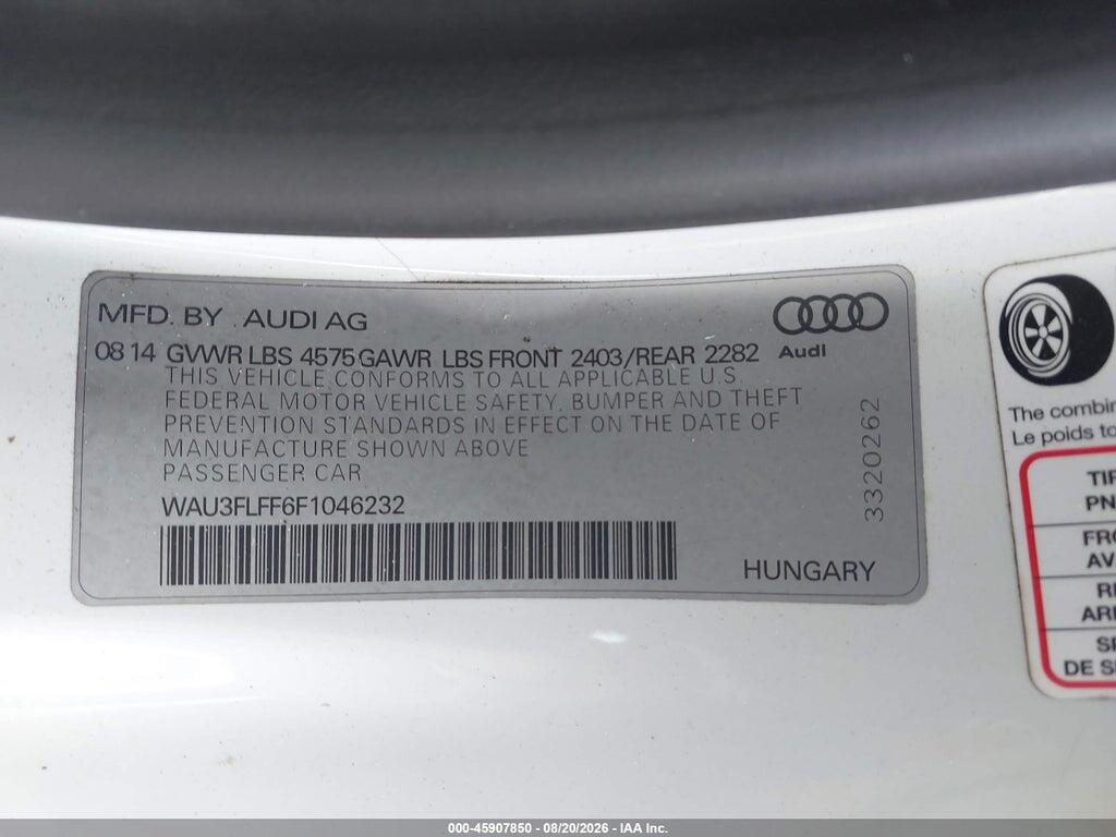 WAU3FLFF6F1046232 2015 AUDI A3 photo no. 9