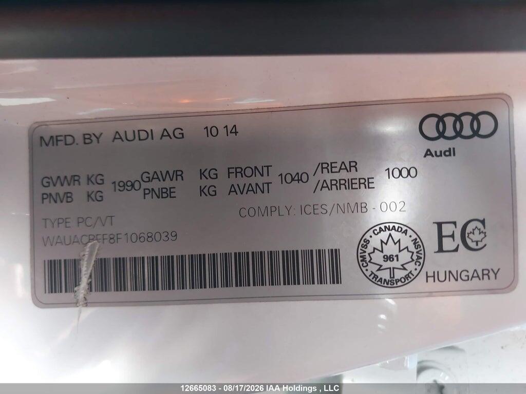 WAUACRFF8F1068039 2015 AUDI A3 photo no. 9