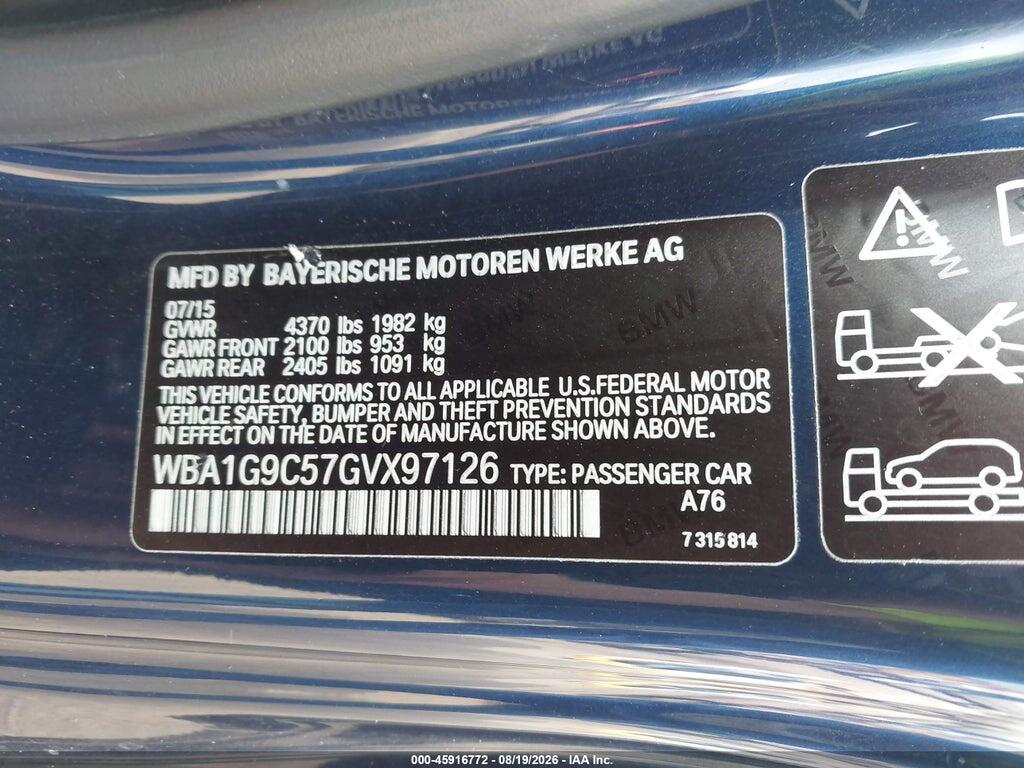 WBA1G9C57GVX97126 2016 BMW 228I photo no. 9