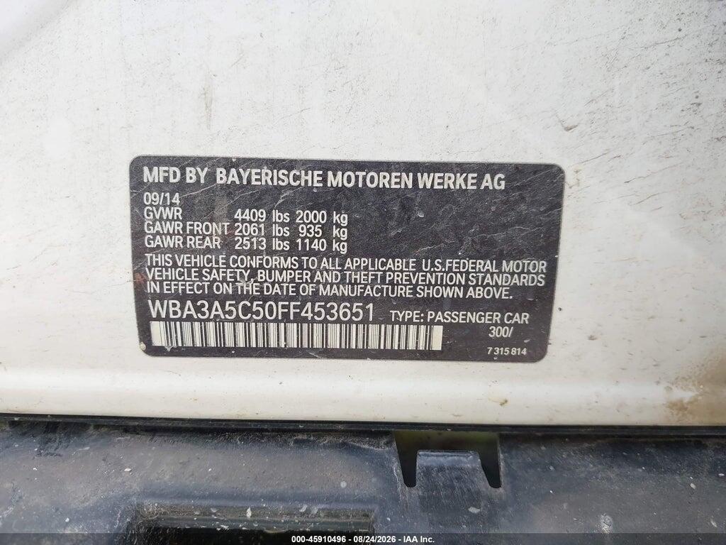 WBA3A5C50FF453651 2015 BMW 328I photo no. 9
