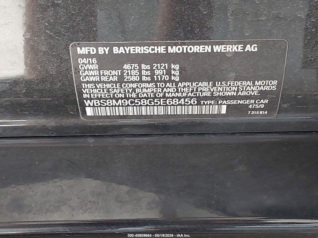 WBS8M9C58G5E68456 2016 BMW M3 photo no. 9