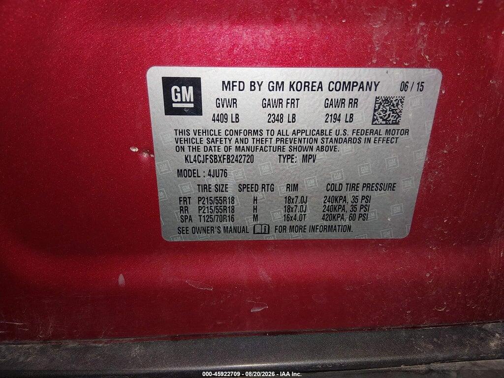 KL4CJFSBXFB242720 2015 BUICK ENCORE photo no. 9