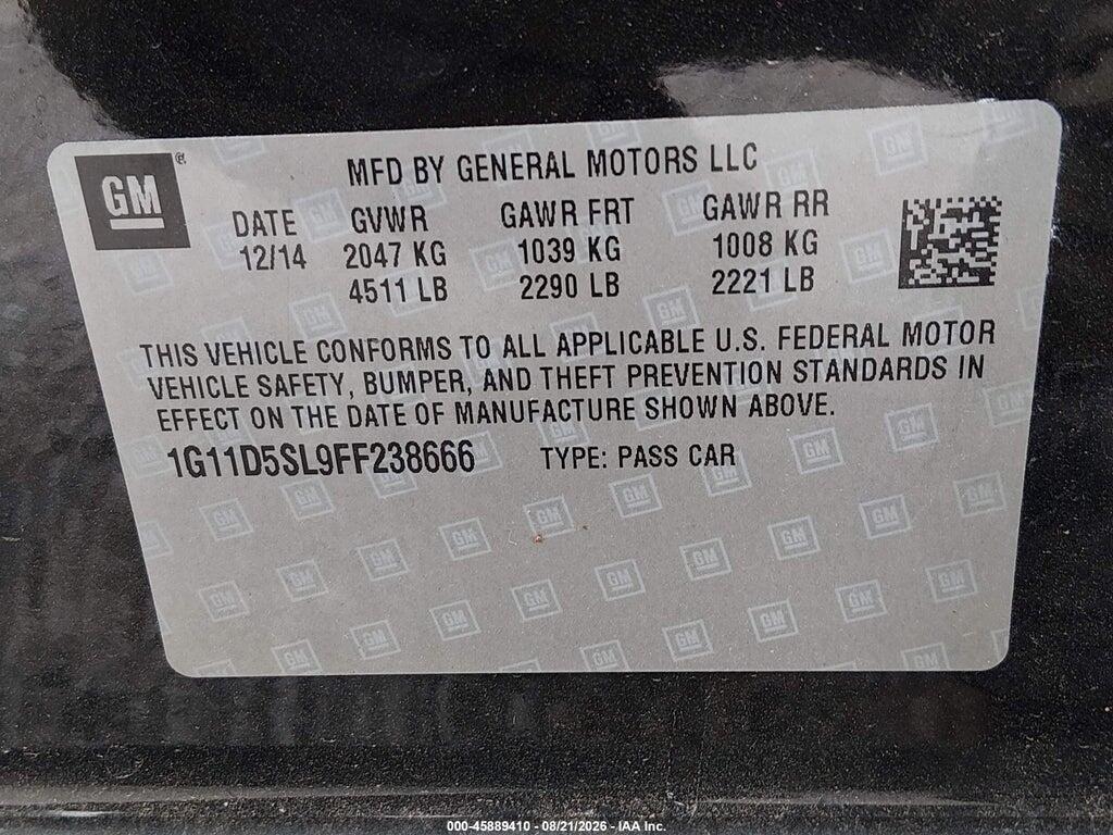 1G11D5SL9FF238666 2015 CHEVROLET MALIBU photo no. 9