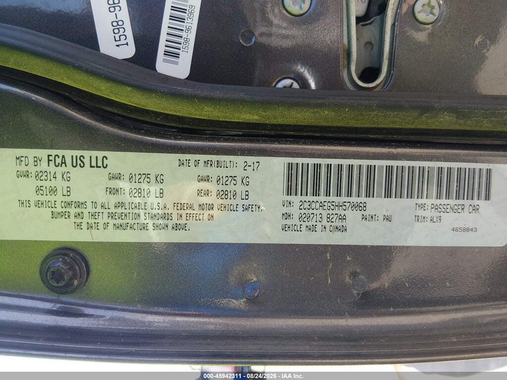 2C3CCAEG5HH570068 2017 CHRYSLER 300C photo no. 9