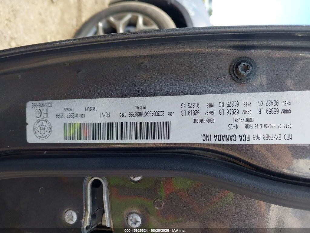 2C3CCAGGXFH830796 2015 CHRYSLER 300 photo no. 9
