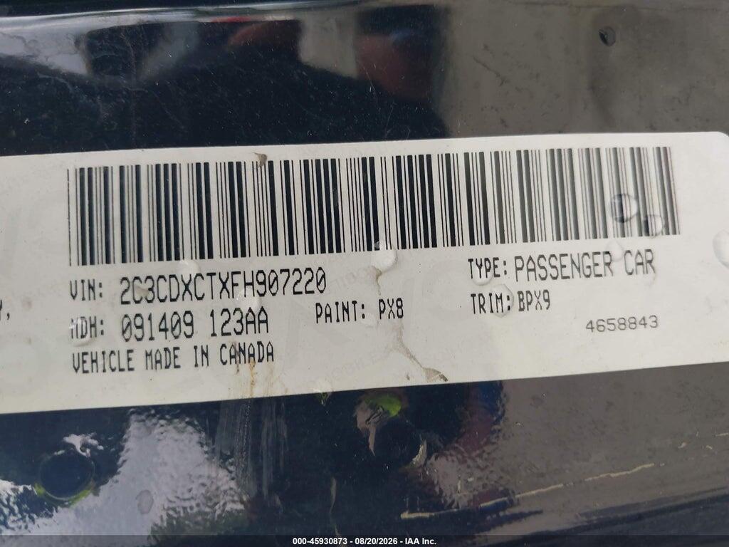 2C3CDXCTXFH907220 2015 DODGE CHARGER photo no. 9