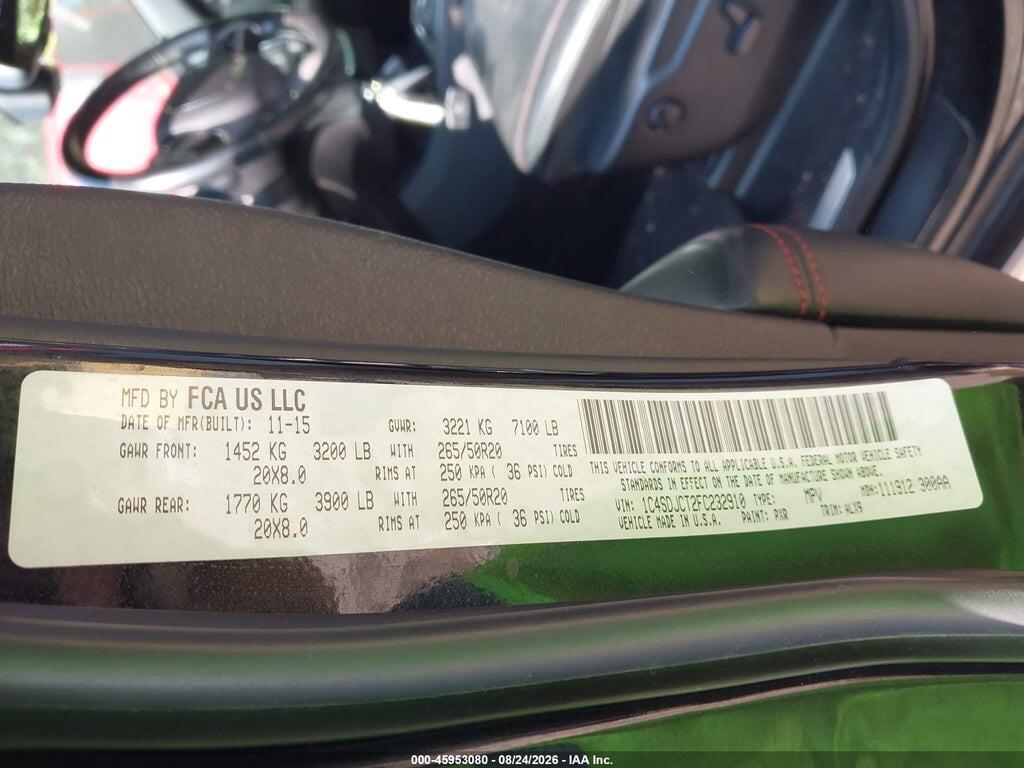 1C4SDJCT2FC232910 2015 DODGE DURANGO photo no. 9