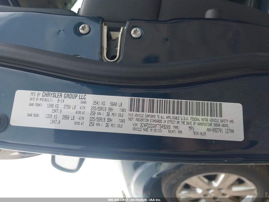 3C4PDDDG0FT549209 2015 DODGE JOURNEY photo no. 9