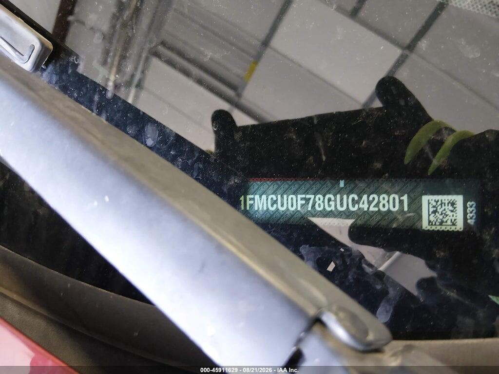 1FMCU0F78GUC42801 2016 FORD ESCAPE photo no. 9