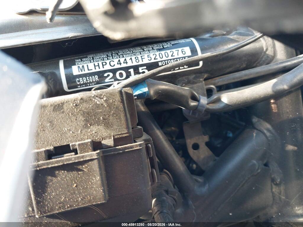MLHPC4418F5200276 2015 HONDA CBR500 photo no. 10