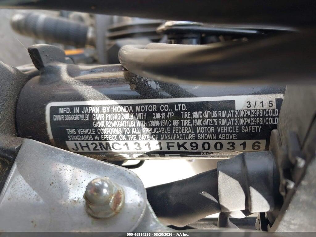 JH2MC1311FK900316 2015 HONDA CMX250 photo no. 10
