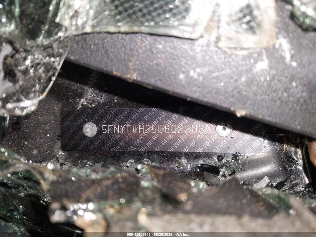5FNYF4H25FB022035 2015 HONDA PILOT photo no. 9