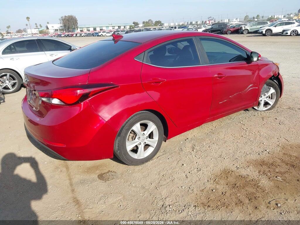 5NPDH4AE7GH785092 2016 HYUNDAI ELANTRA photo no. 4