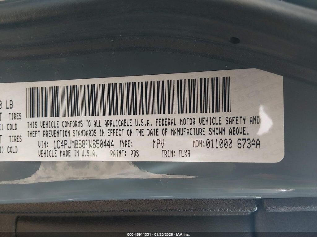 1C4PJMBS8FW650444 2015 JEEP CHEROKEE photo no. 9