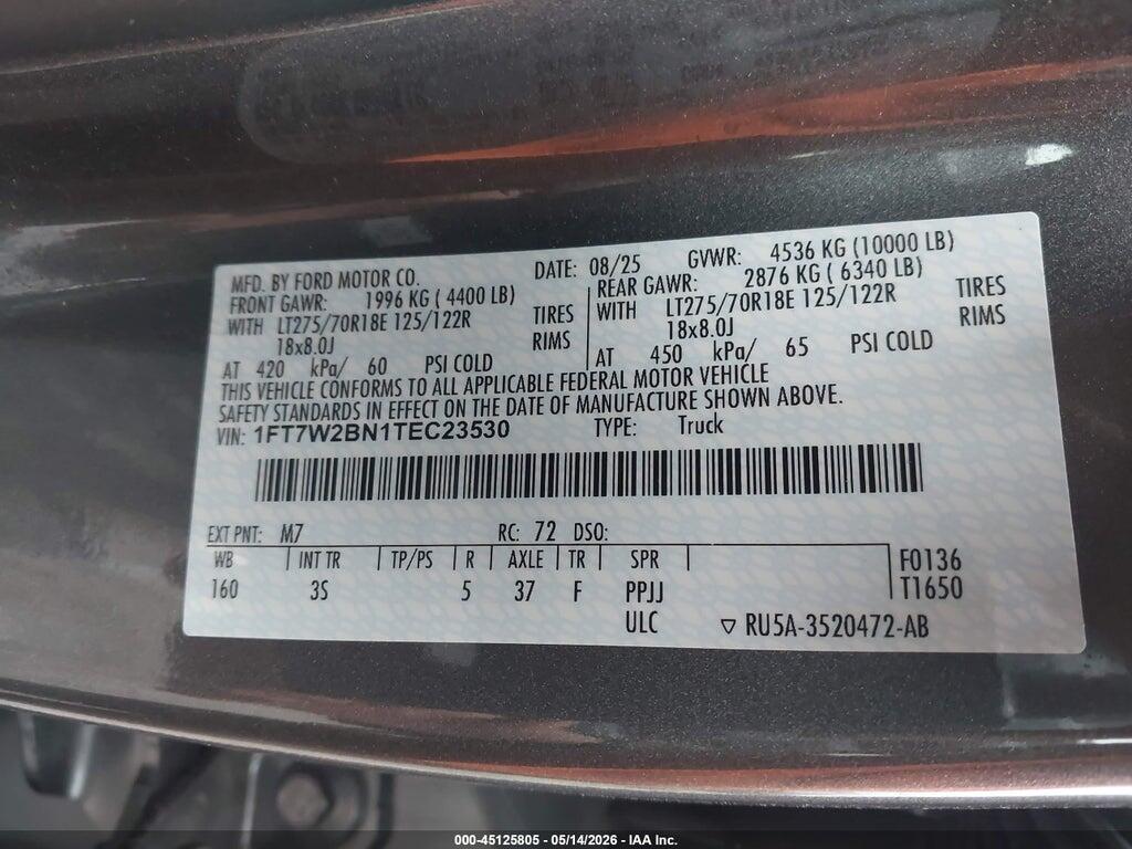 1FT7W2BN1TEC23530 2026 FORD F-250 photo no. 9