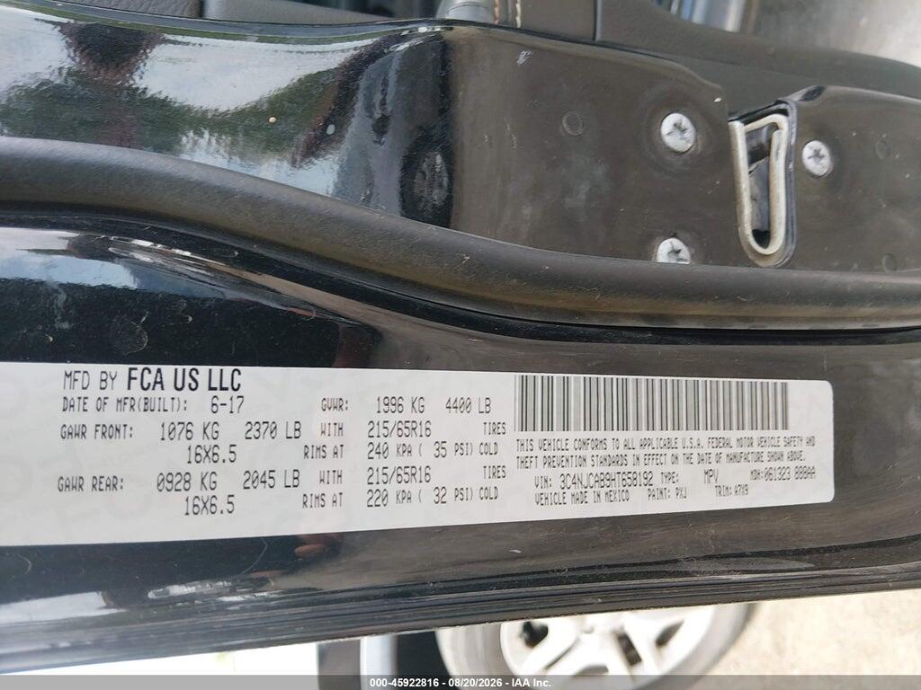 3C4NJCAB9HT658192 2017 JEEP NEW COMPASS photo no. 9