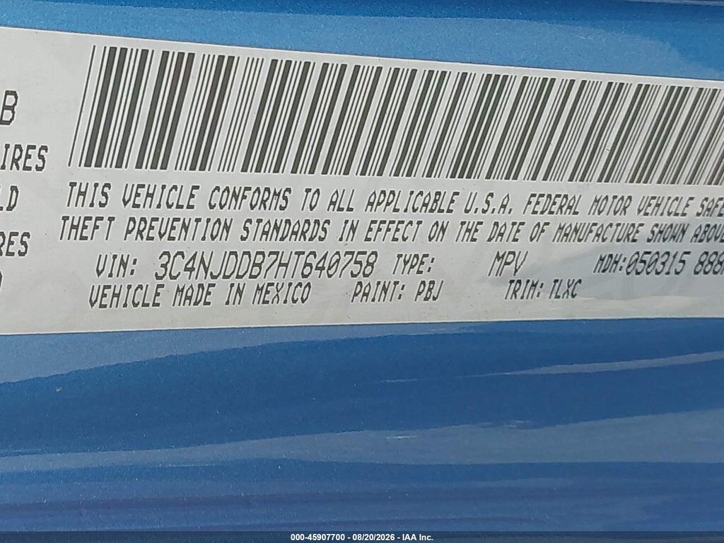 3C4NJDDB7HT640758 2017 JEEP NEW COMPASS photo no. 9