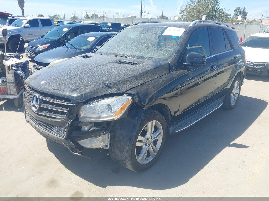 4JGDA5JB7FA556316 2015 MERCEDES-BENZ ML 350 photo no. 2