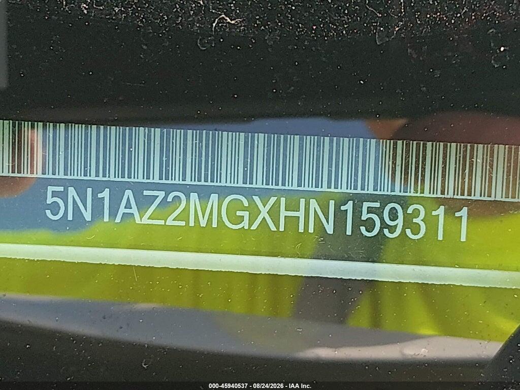 5N1AZ2MGXHN159311 2017 NISSAN MURANO photo no. 9