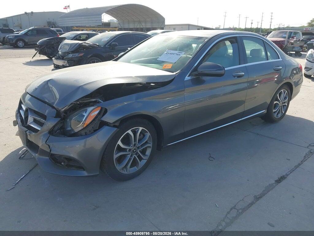 55SWF4JB1JU239347 2018 MERCEDES-BENZ C 300 photo no. 2