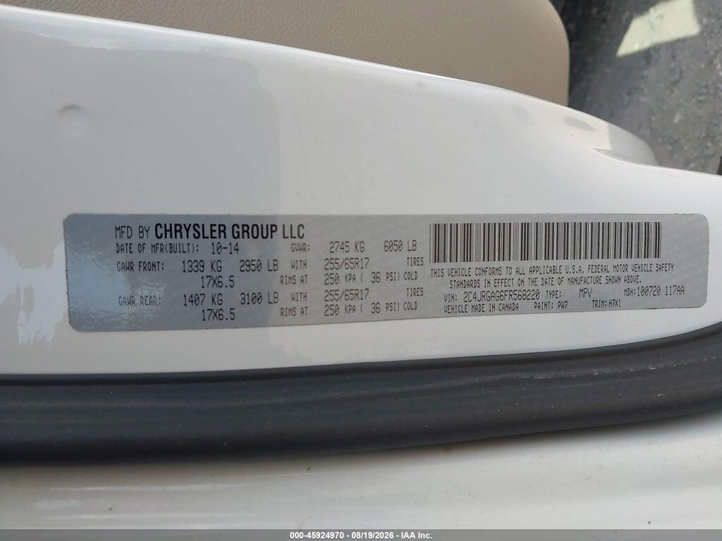 2C4JRGAG6FR568220 2015 RAM CARGO photo no. 4