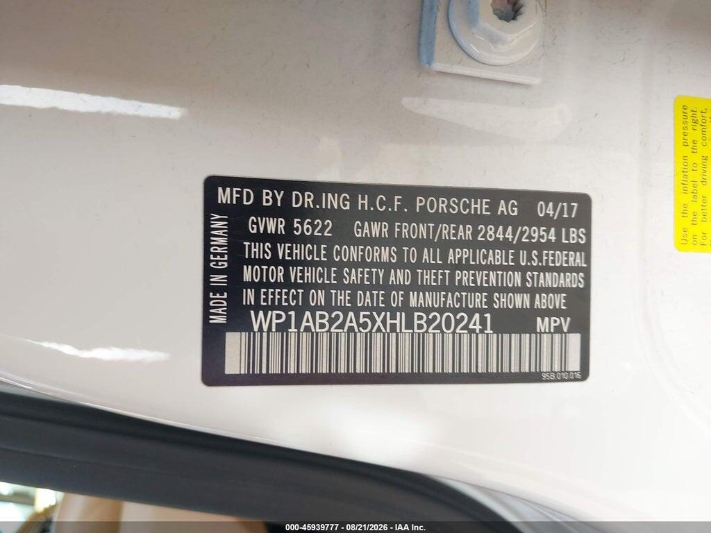 WP1AB2A5XHLB20241 2017 PORSCHE MACAN photo no. 9