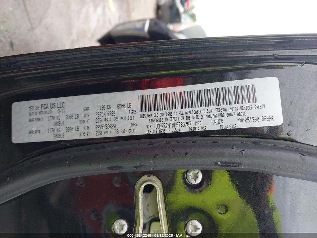 1C6RR7NTXHS785787 2017 RAM 1500 photo no. 9