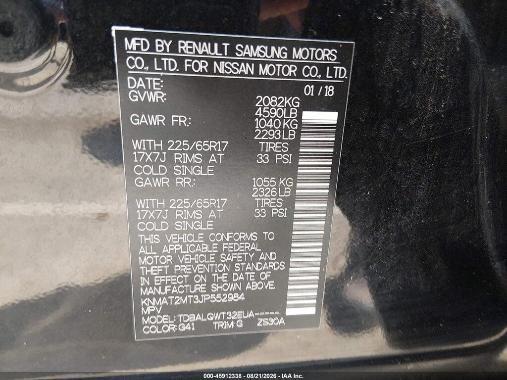KNMAT2MT3JP552984 2018 NISSAN ROGUE photo no. 9