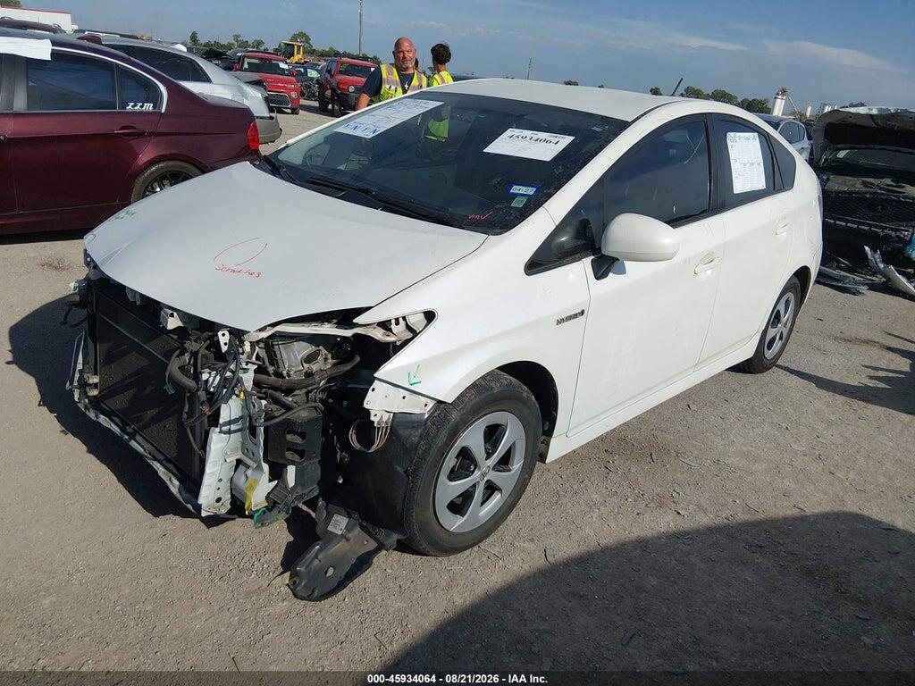 JTDKN3DU1F1983525 2015 TOYOTA PRIUS photo no. 2