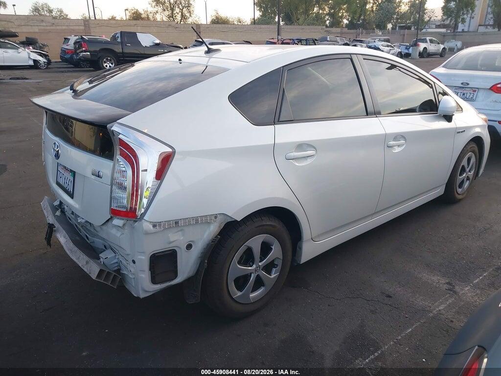 JTDKN3DU3F0477457 2015 TOYOTA PRIUS photo no. 4