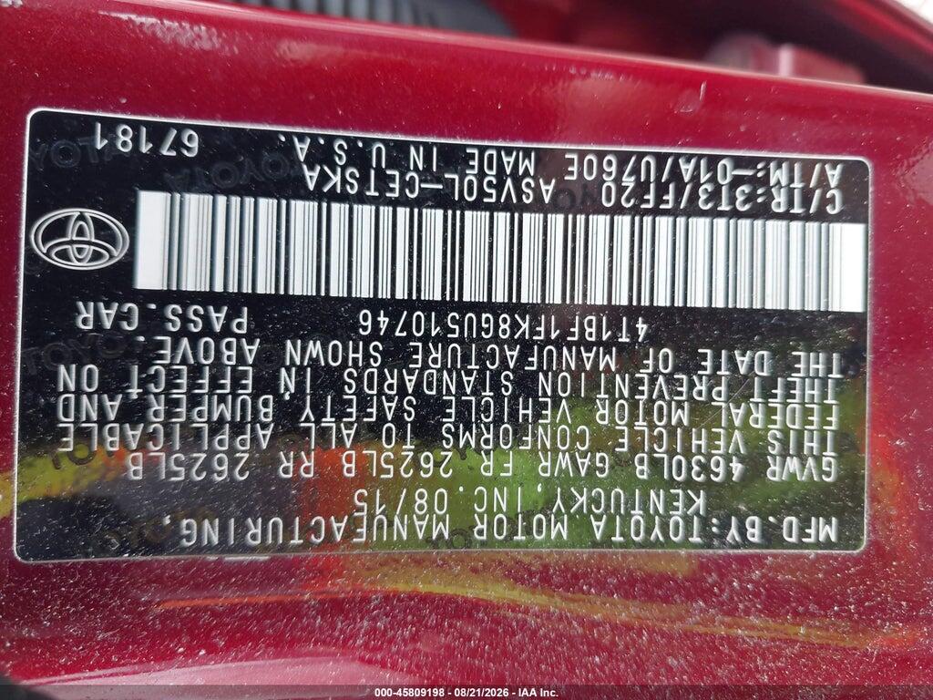 4T1BF1FK8GU510746 2016 TOYOTA CAMRY photo no. 9