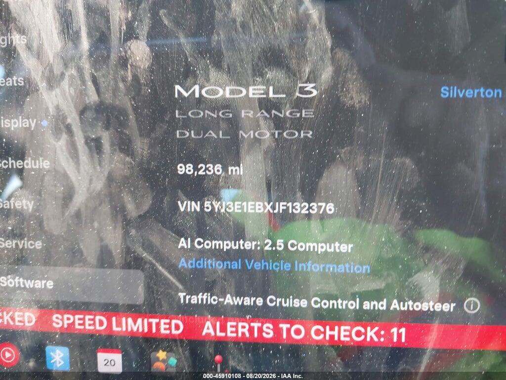 5YJ3E1EBXJF132376 2018 TESLA MODEL 3 photo no. 7