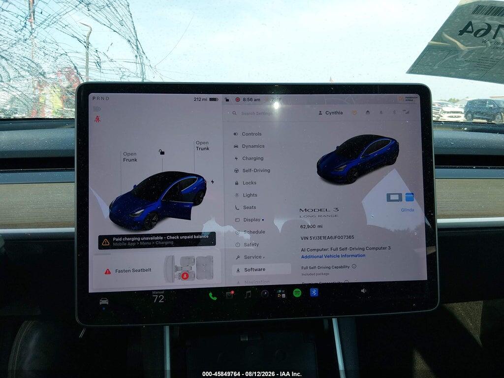 5YJ3E1EA6JF007365 2018 TESLA MODEL 3 photo no. 7