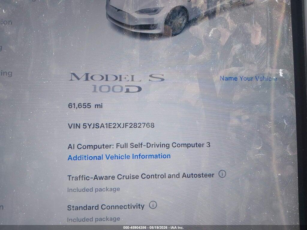 5YJSA1E2XJF282768 2018 TESLA MODEL S photo no. 7