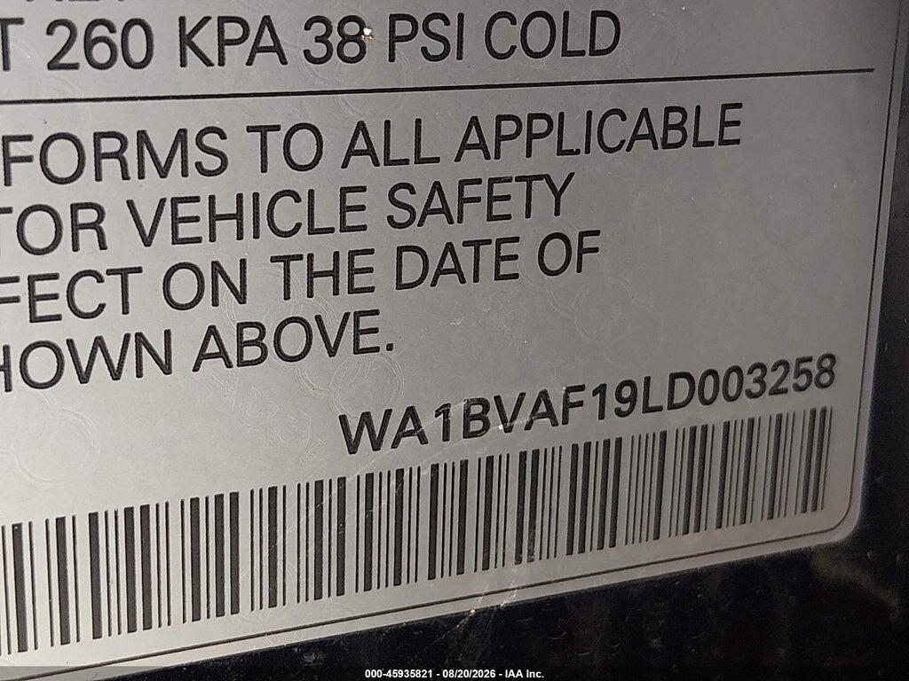 WA1BVAF19LD003258 2020 AUDI Q8 photo no. 9