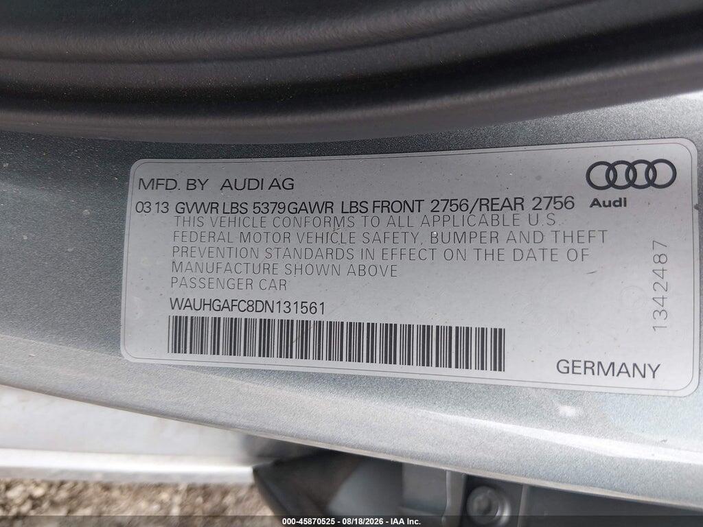 WAUHGAFC8DN131561 2013 AUDI A6 photo no. 9