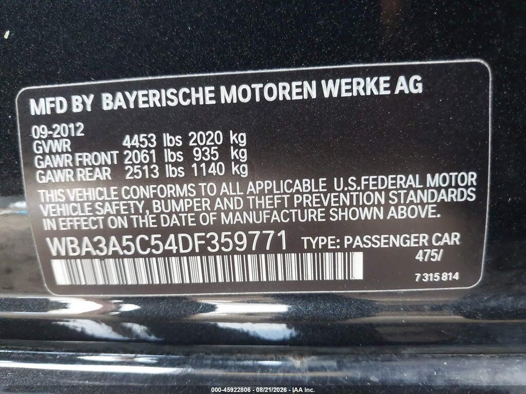 WBA3A5C54DF359771 2013 BMW 328I photo no. 9