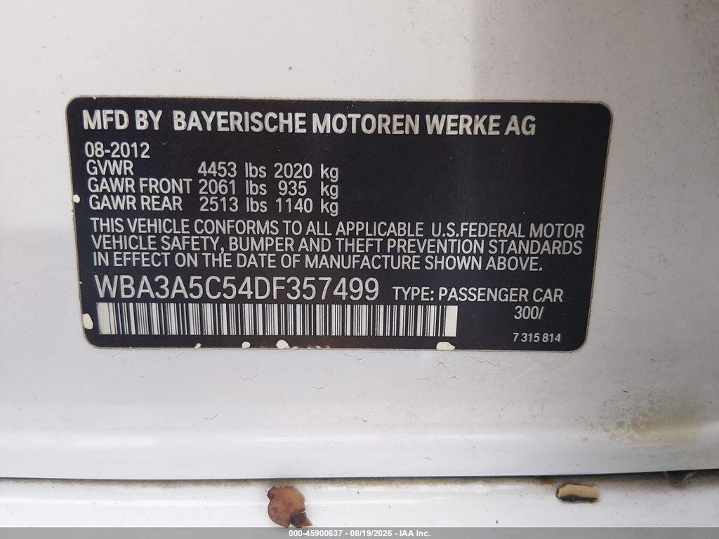 WBA3A5C54DF357499 2013 BMW 328I photo no. 9