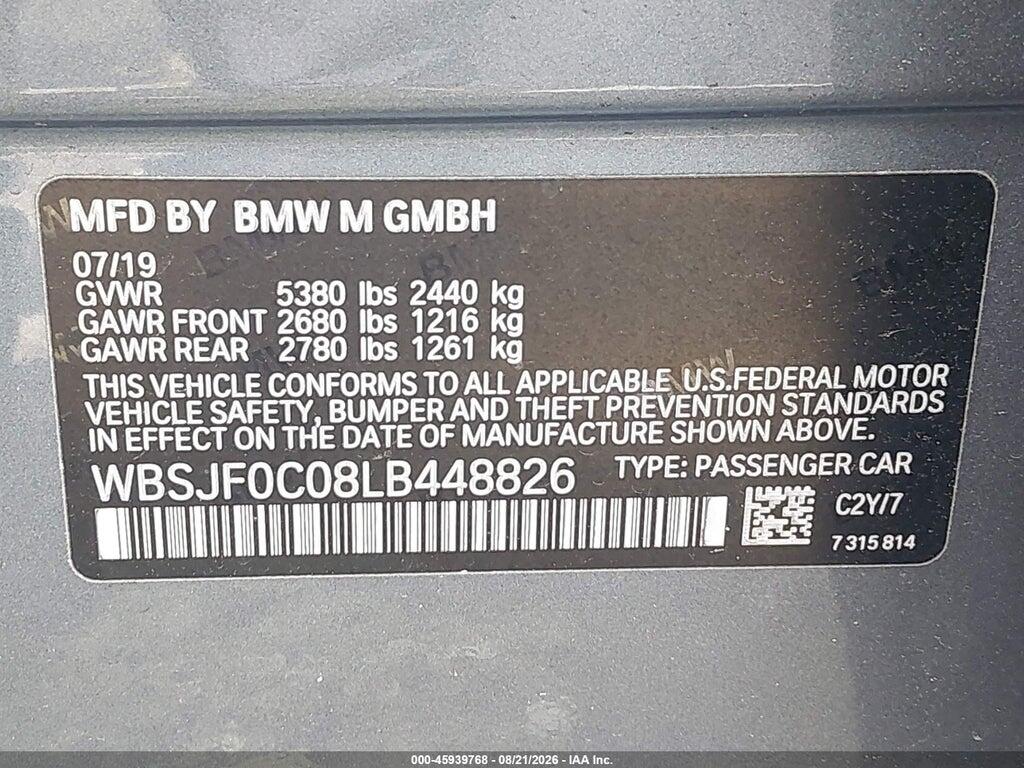 WBSJF0C08LB448826 2020 BMW M5 photo no. 9