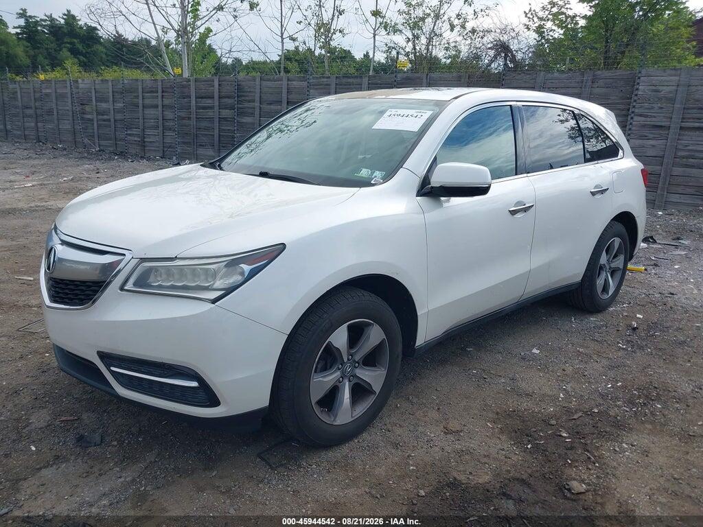 5FRYD4H23EB007004 2014 ACURA MDX photo no. 2